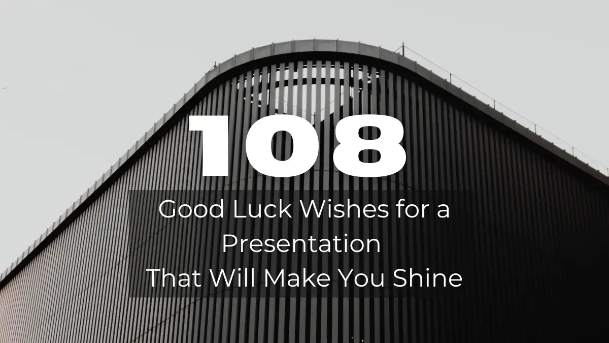 Good Luck Wishes for a Presentation