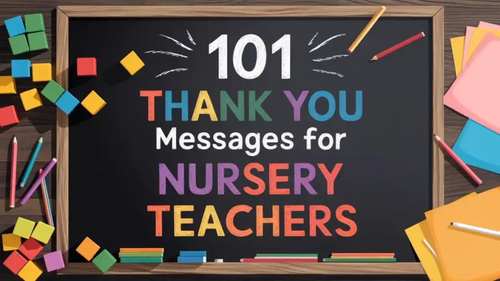 nursery teacher thank you message