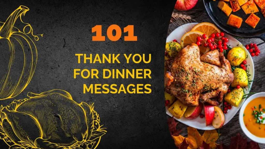 thanks for dinner messages
