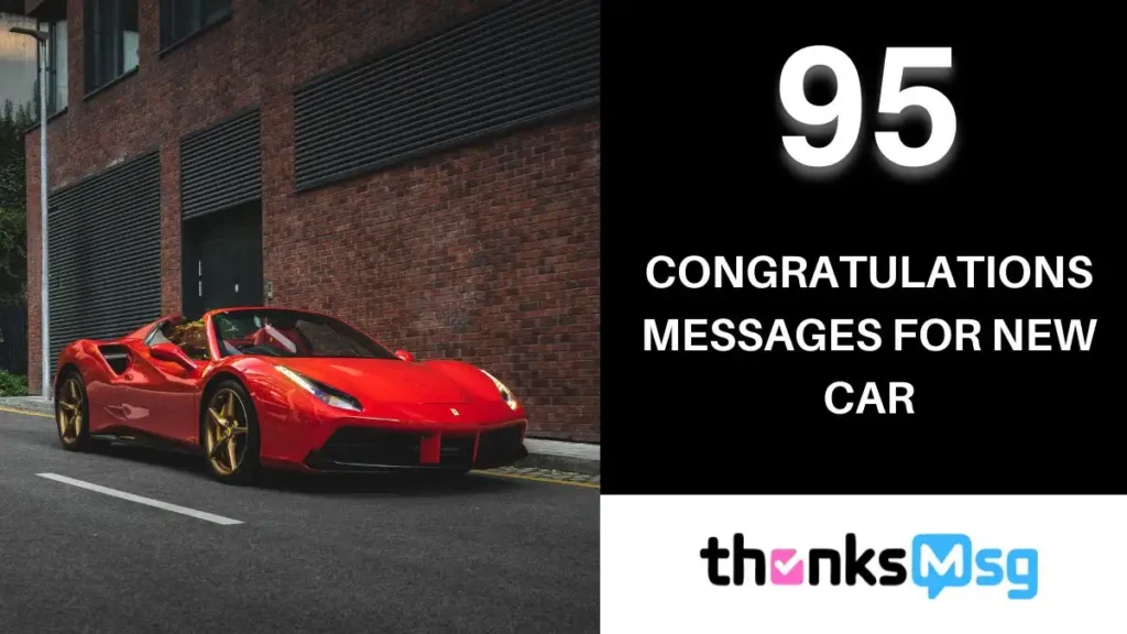 Congratulations Messages For New Car