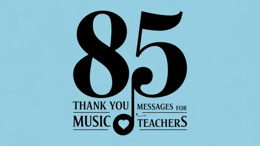 thank you msg Music Teachers